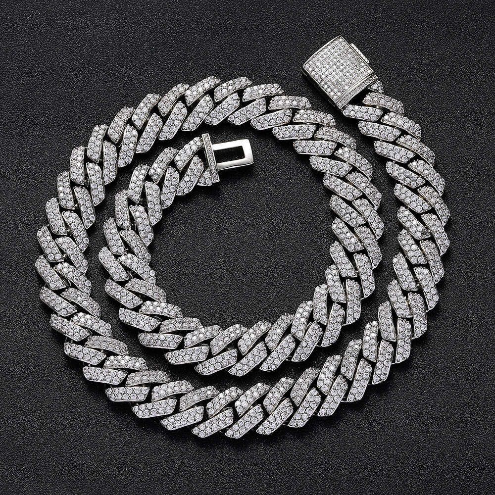Silberne Breite 15 mm – Halskette 24 Zoll (l