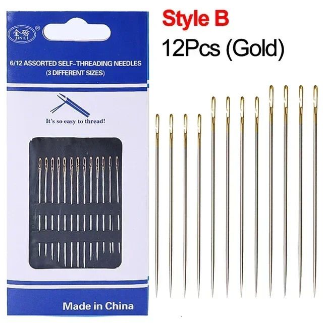 B-12pcs (guld)