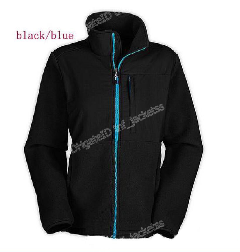 Black blue zipper