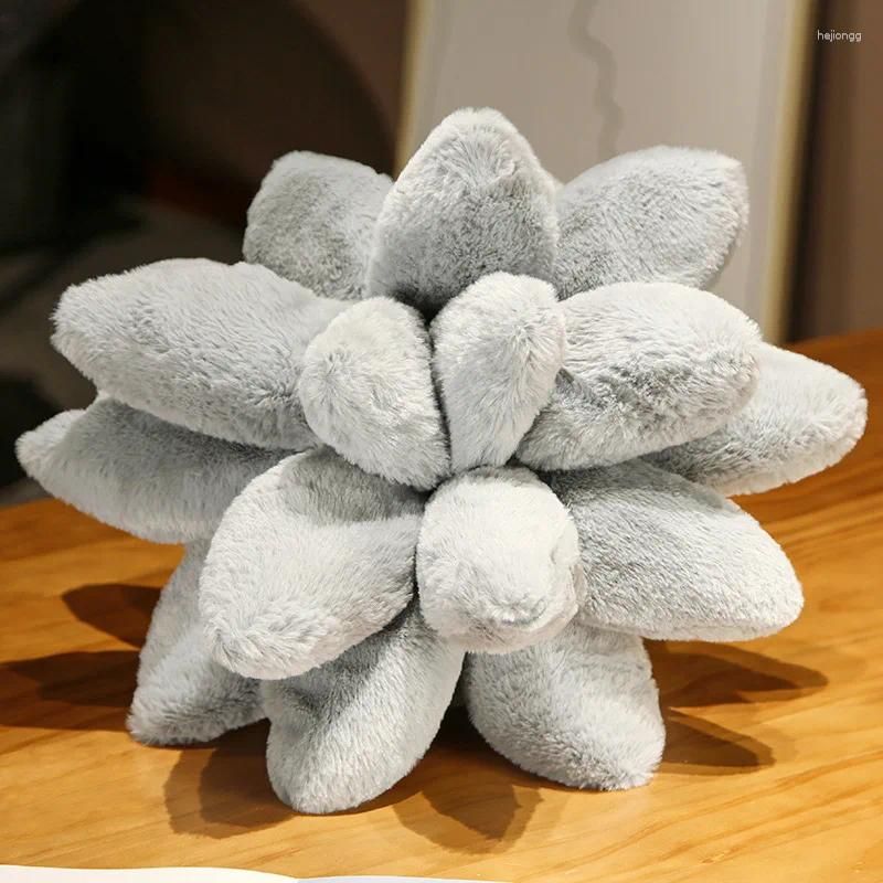 Flower grey plush