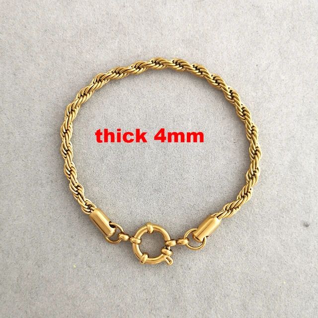 4mm Gold-Bracelet 16cm