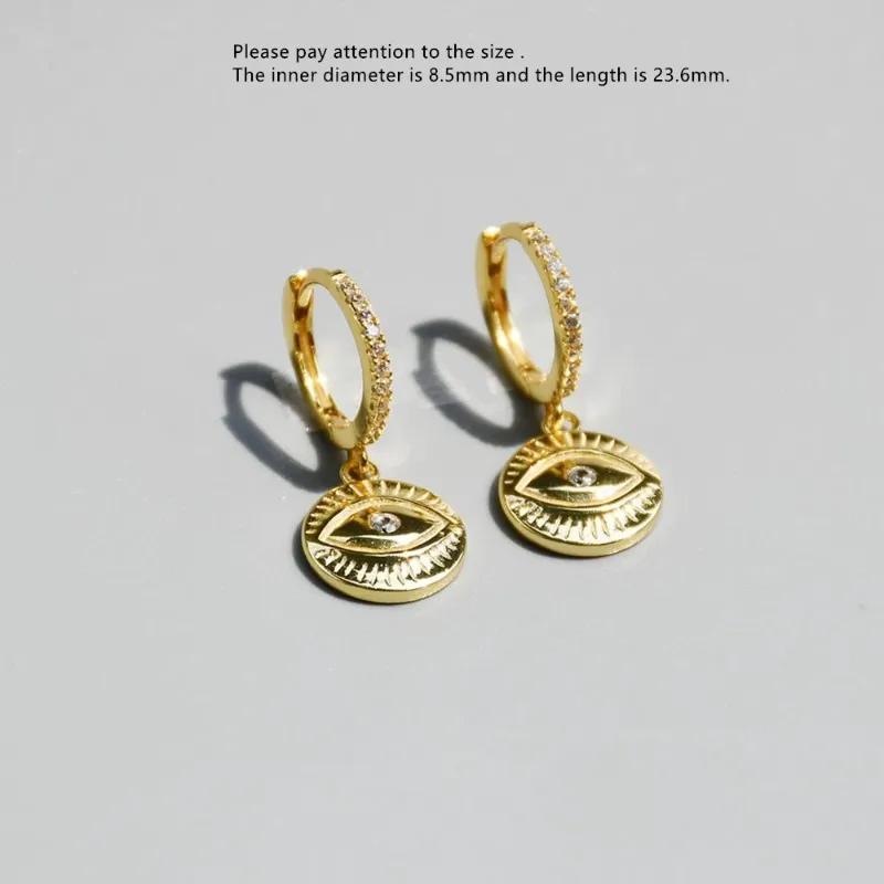 1 paire 8.5mm d'or