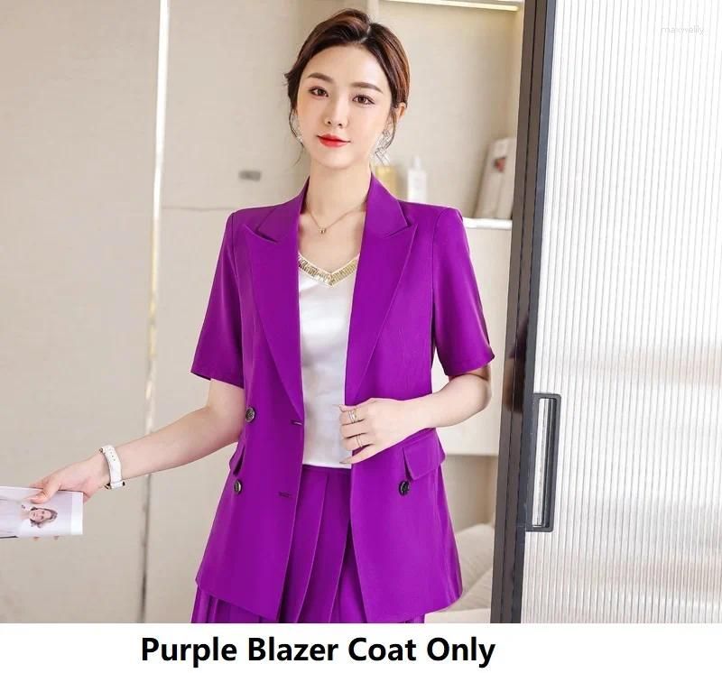 Purple Blazer Coat