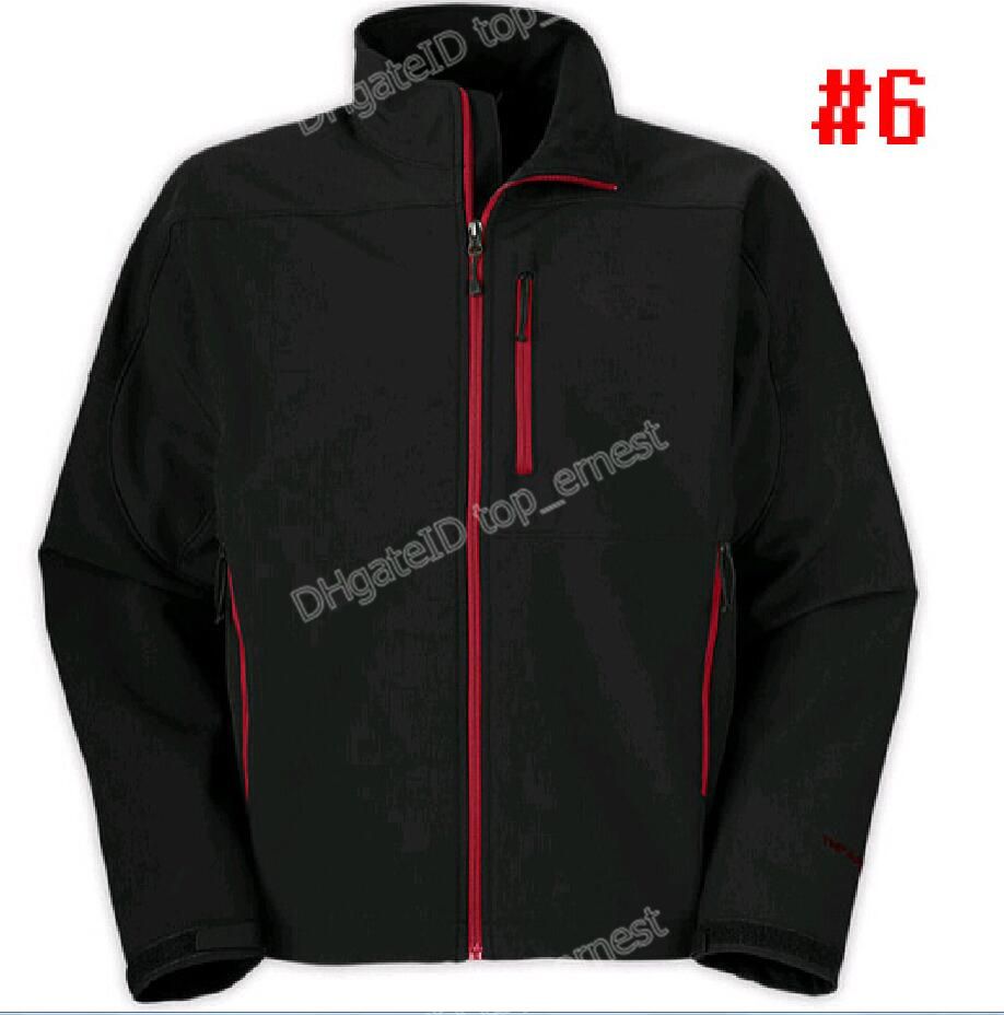 Men black red zipper