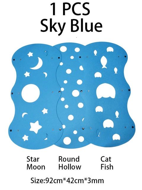 Sky Blue-1PCS Star and Moon