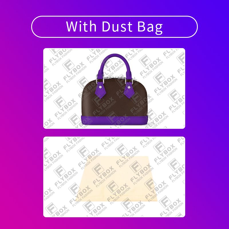 Brown Flower Purple & With Dust Bag