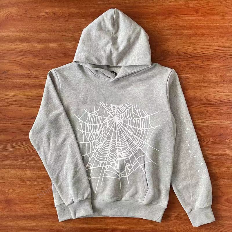 Grey and white hoodie