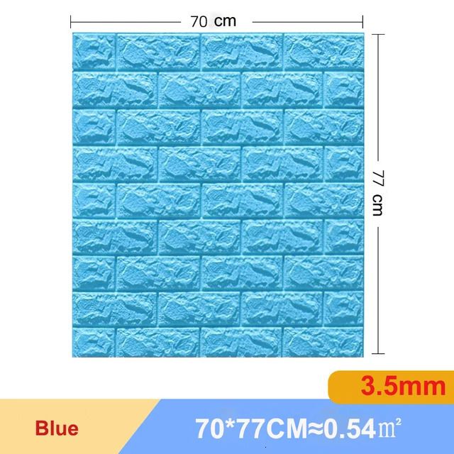 블루 - 10Pieces70x77cm.