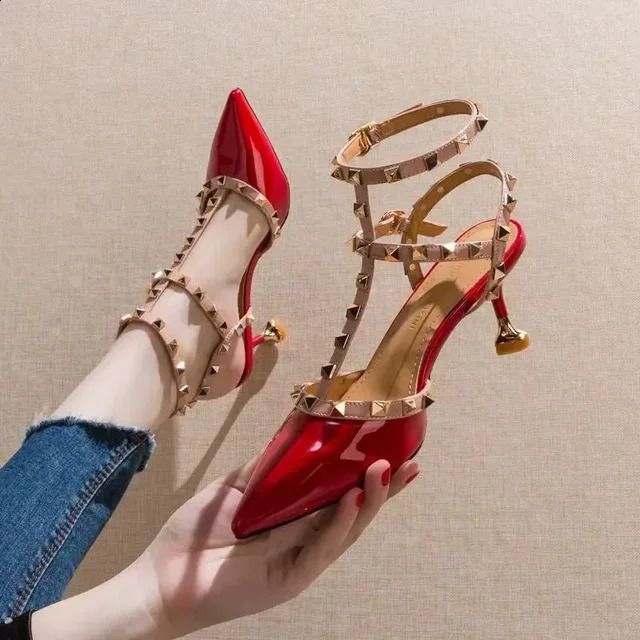 Red Thin Heel