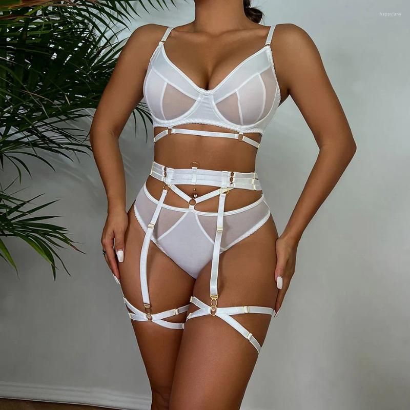 White sexy bra sets