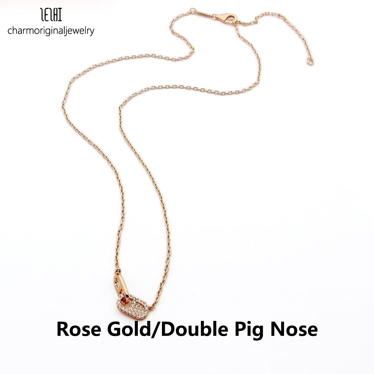 rose gold double pig nose