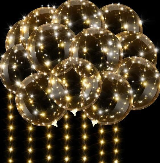 Воздушные шары+струнные светильники