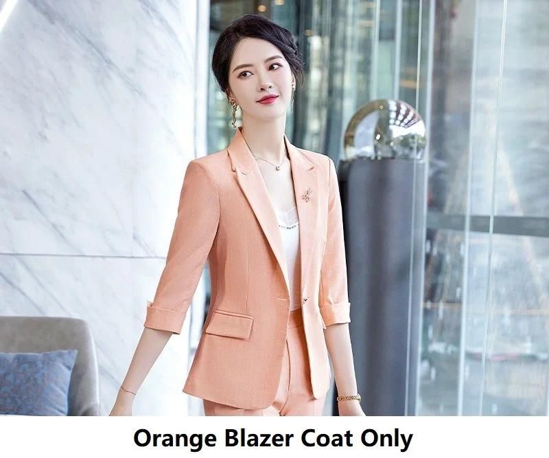 Orange Blazer Coat