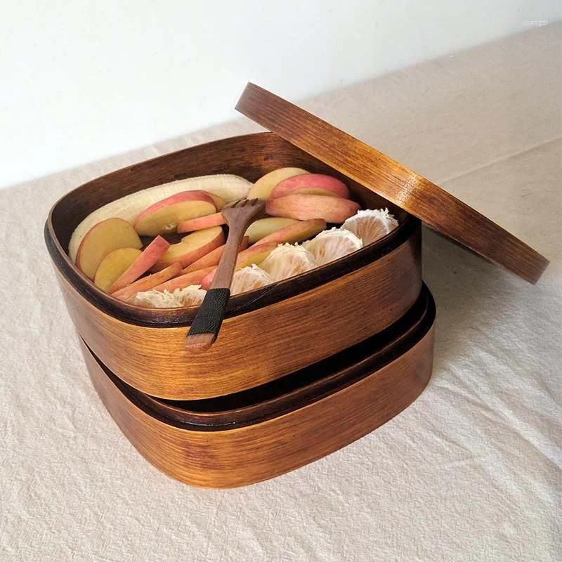 Wooden lunch box