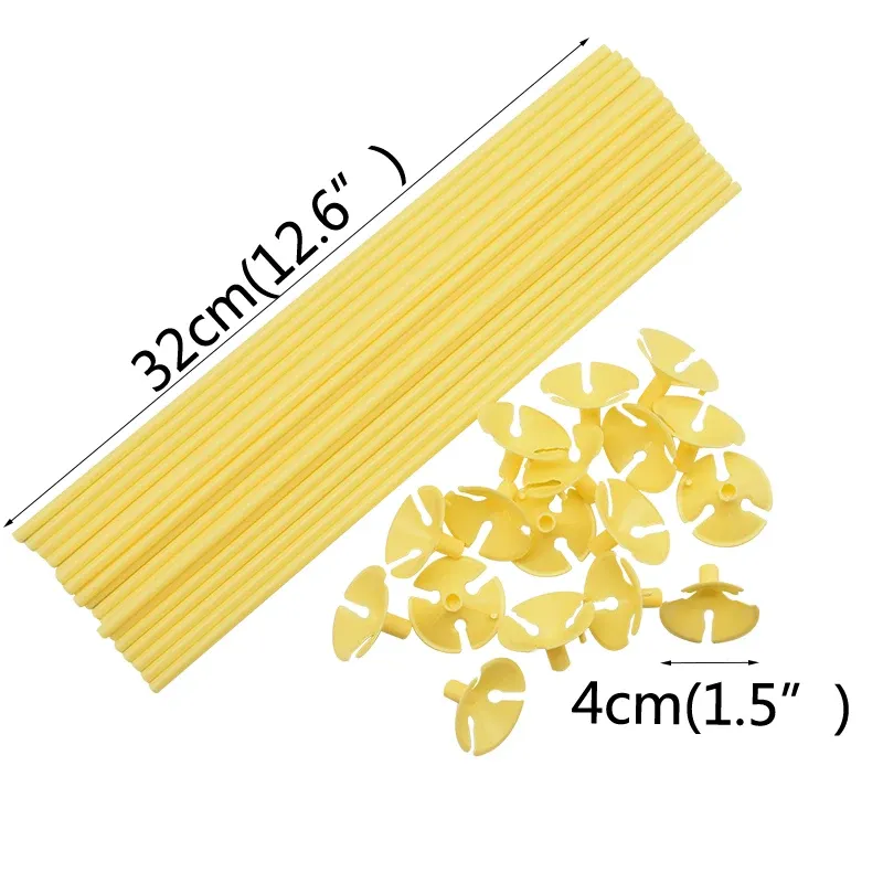 32 cm 10pcs jaune