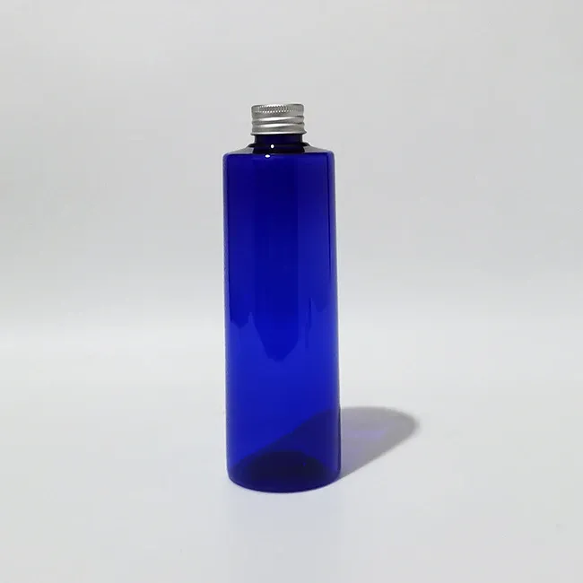 Bottiglia in plastica blu argento da 250 ml