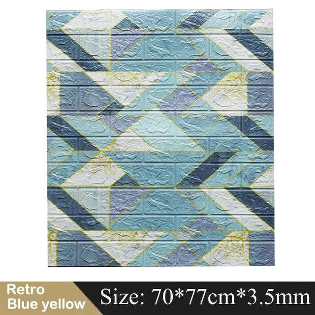 Retro Azul Amarelo-10pçs 77x70cm