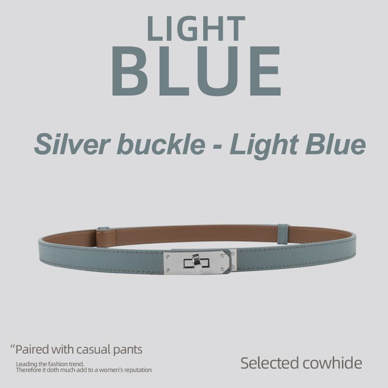 Silver buckle - Light Blue