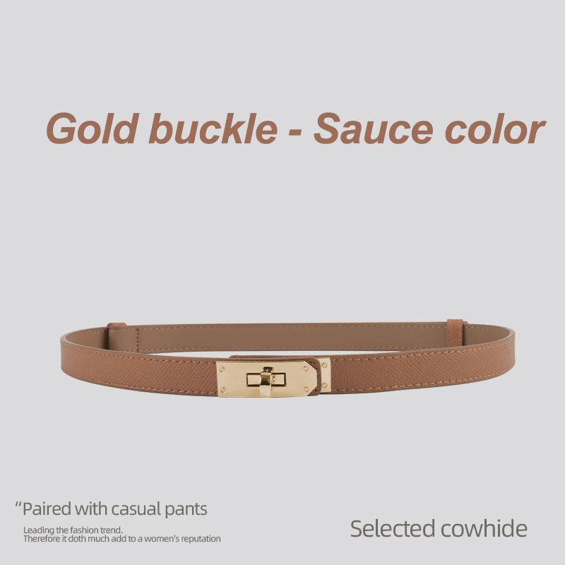 Gold buckle - Sauce color