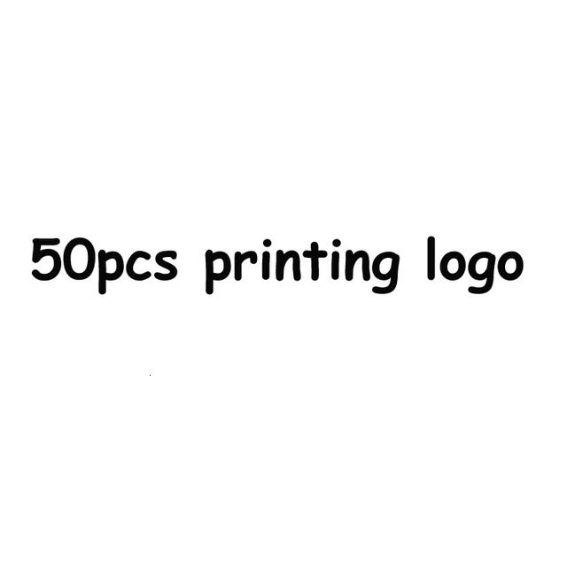 50 stcs met logo
