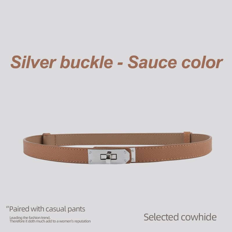 Silver buckle - Sauce color