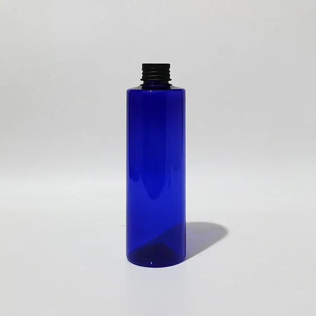 Bottiglia di plastica blu nera da 250 ml