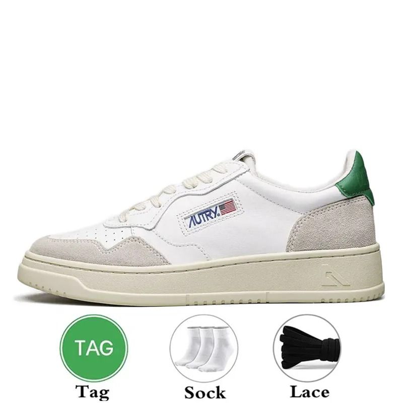 18 suede white green