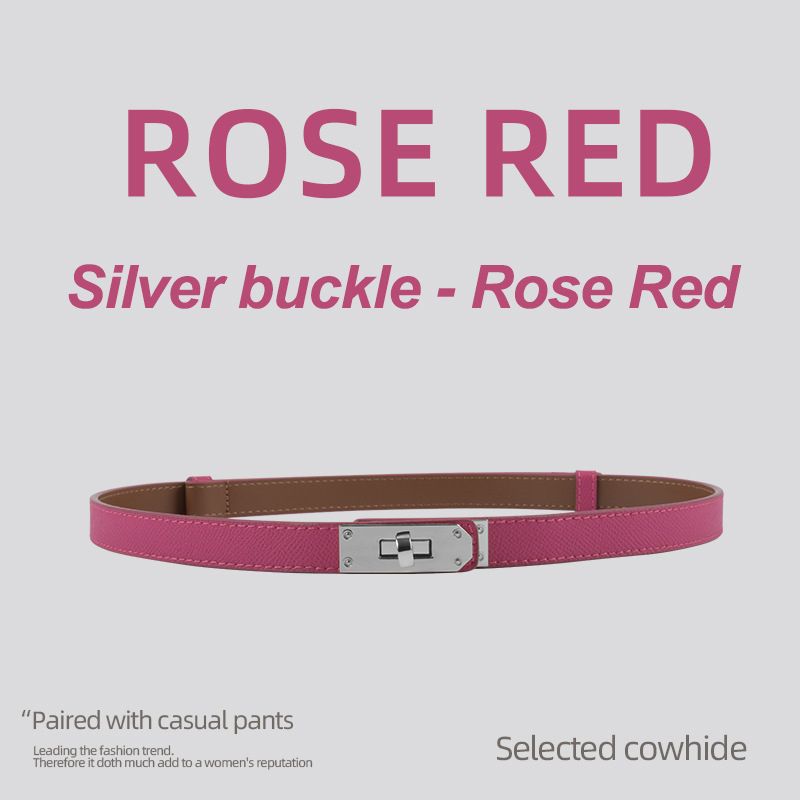 Silver buckle - Rose Red