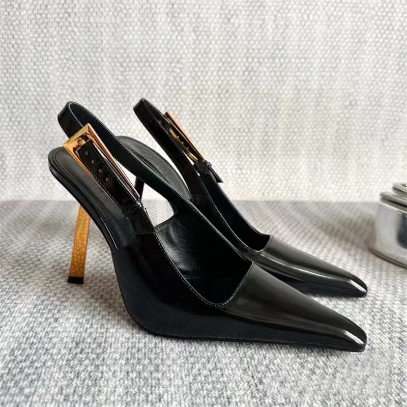 Black gold heel-7cm