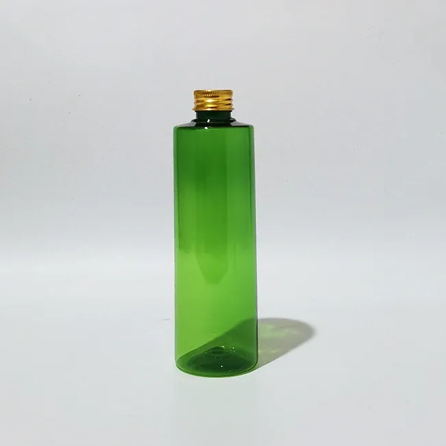 Bottiglia in plastica verde oro da 250 ml
