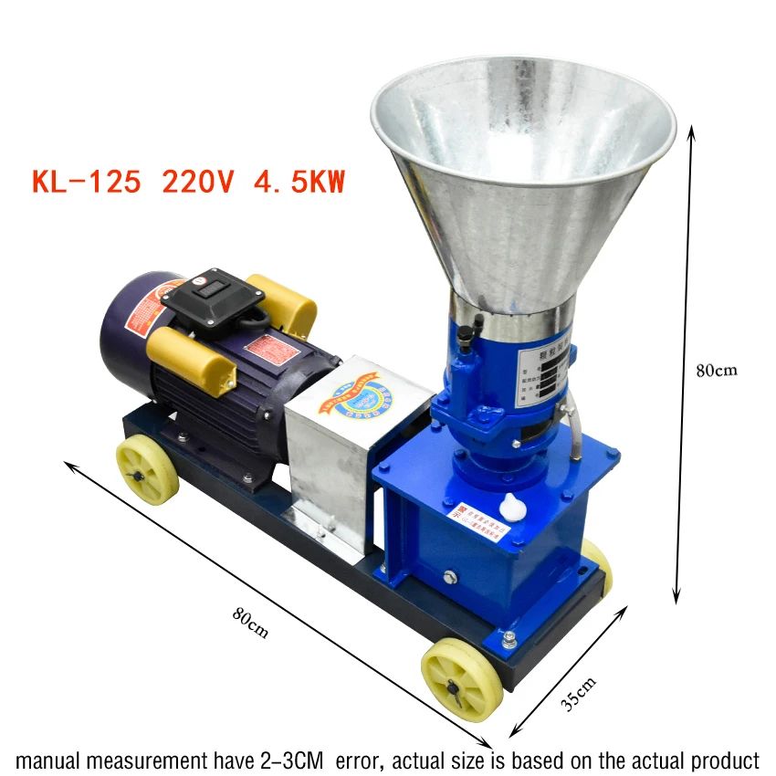 Feedcapaciteit: KL-125 220V 4.5 kW