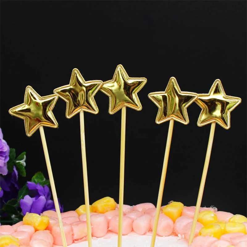 10pcs estrela dourada