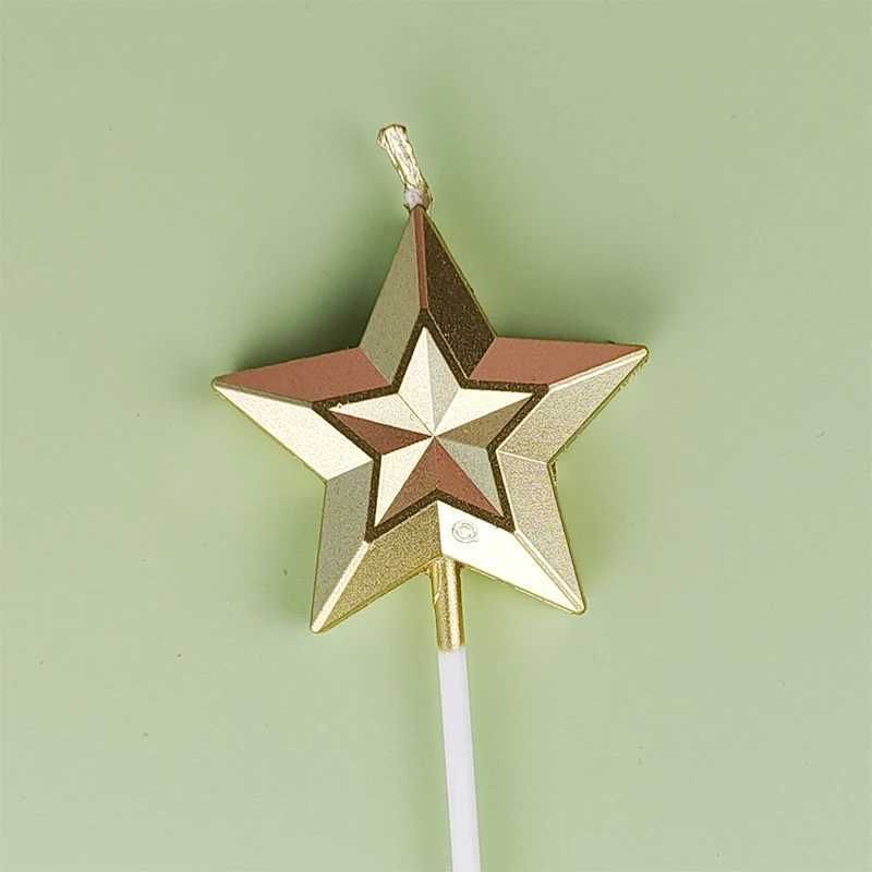 Goden Star Candle
