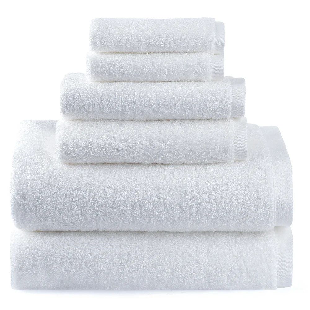 Couleur: Whitesize: 6 serviettes ensemble