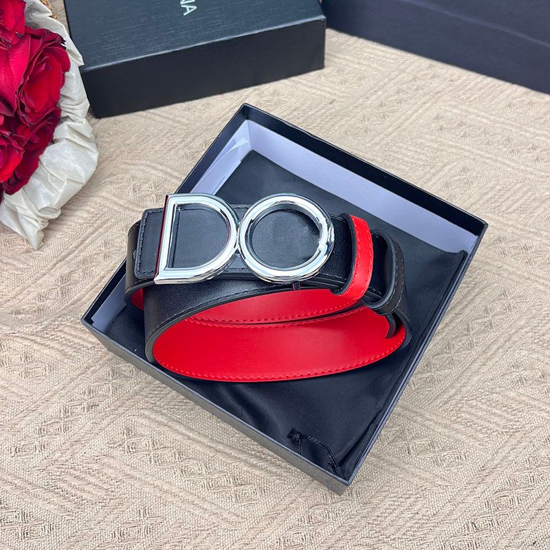 mens designer 3.8 letter Double-sided available solid color print design 105-125 cm zinc alloy buckle men's belt_vogarts.com