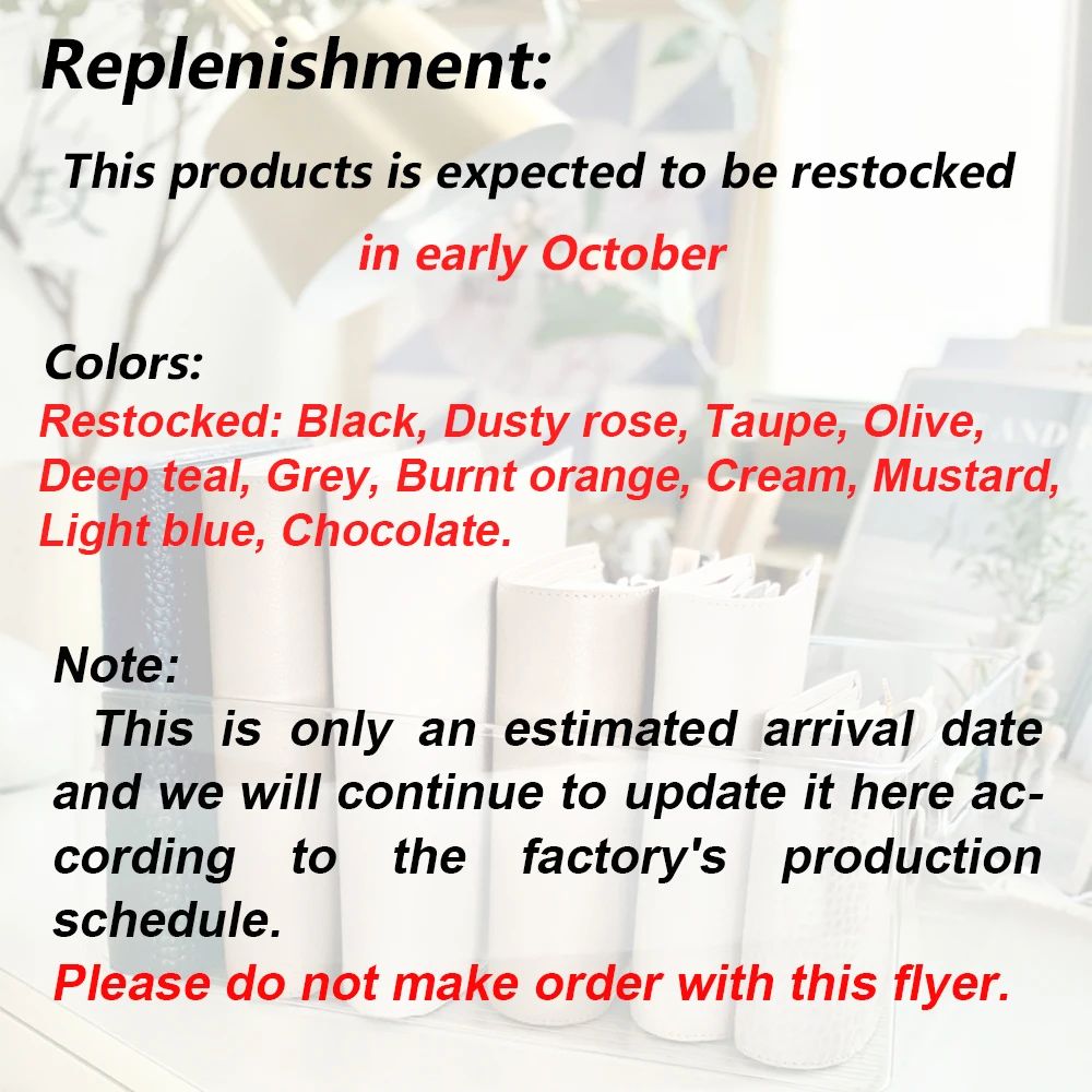 Color:about replenishment