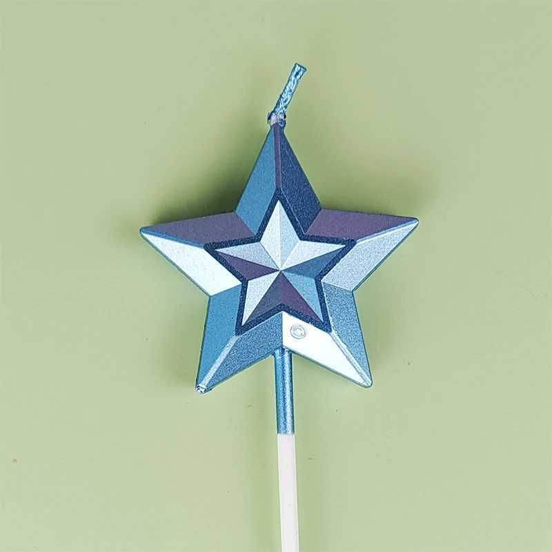 Blue Star Candle
