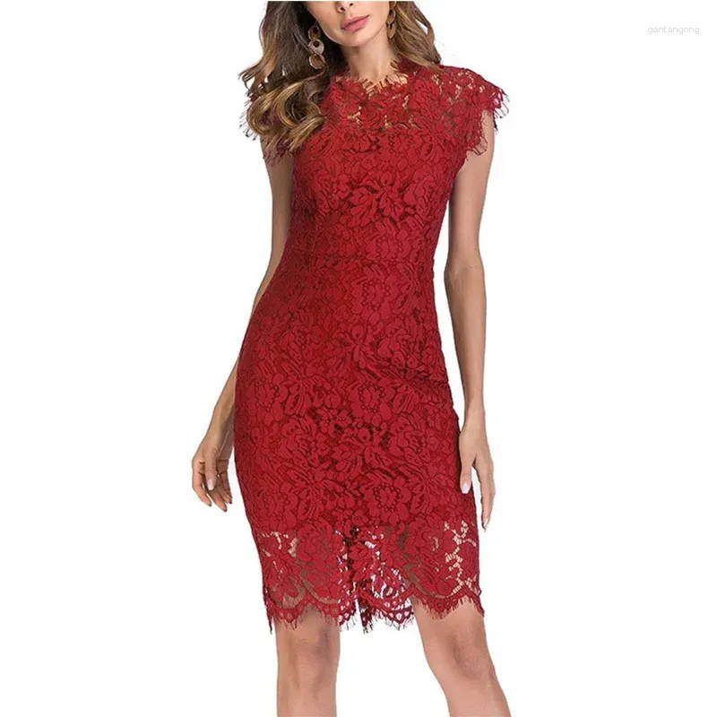 Red Lace Dress