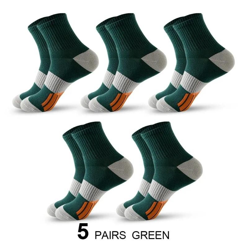 5 Pairs green