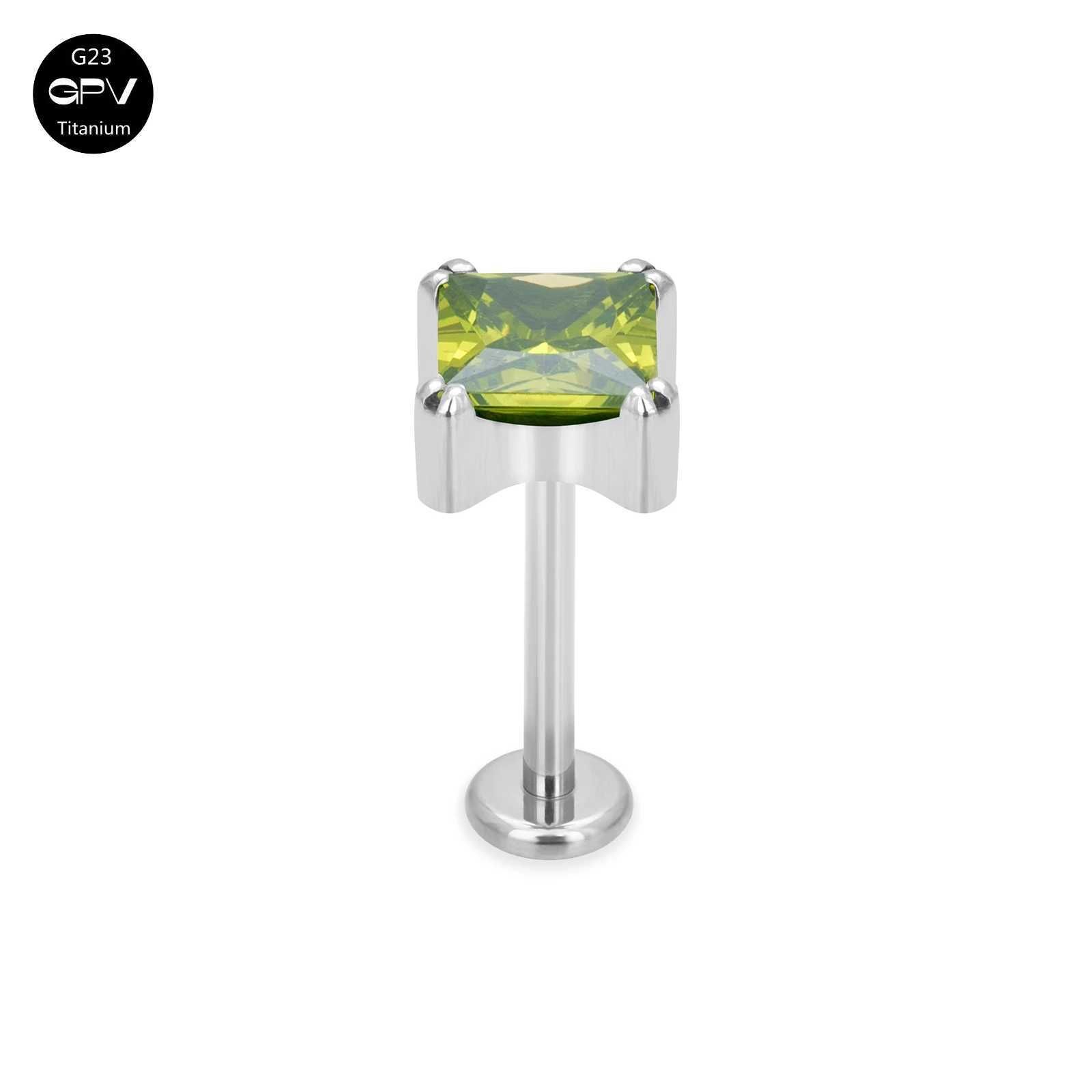 Zircon vert-1.2x6x6mm