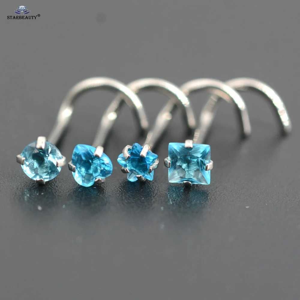 Lac Blue Nose Stud-Surgical Steel