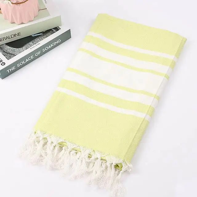 Kleur: Geel Stripesize: 100x180cm