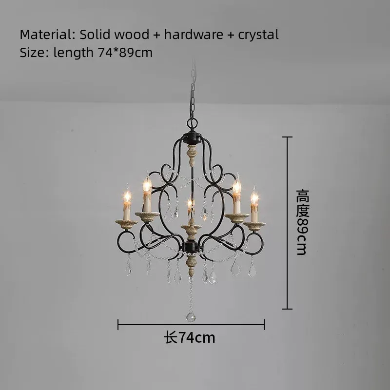 5 лампа накаливания в китайском кристаллическом стиле