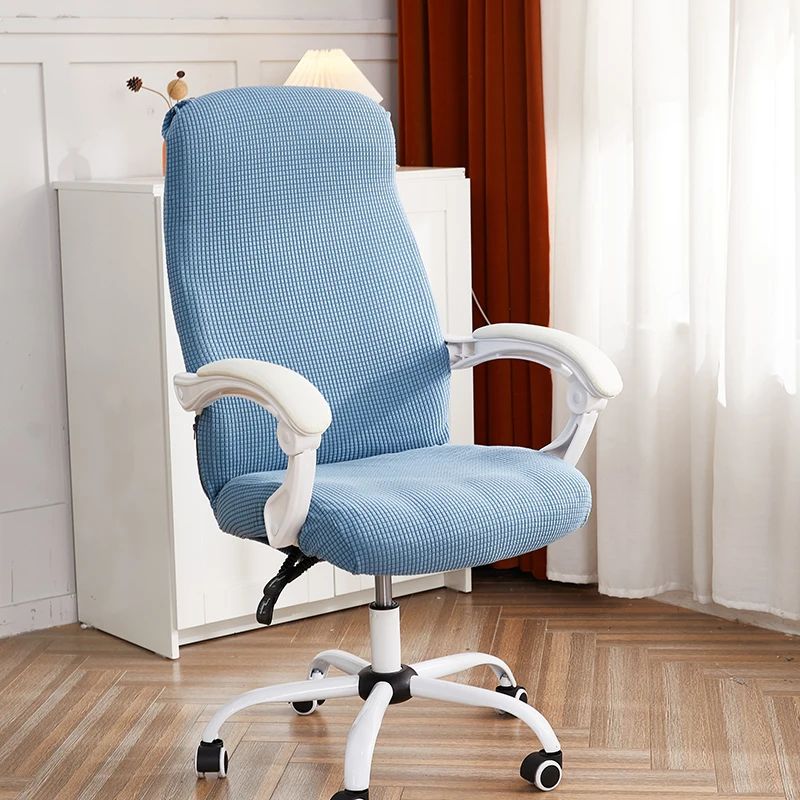 Cubierta de silla azul-M