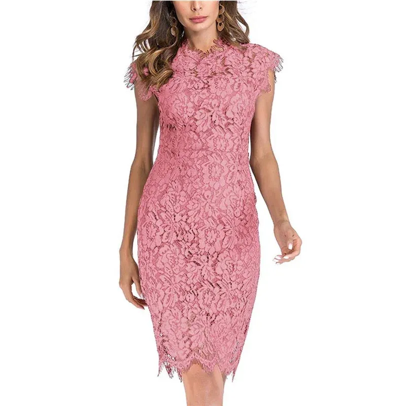 Pink Lace Dress