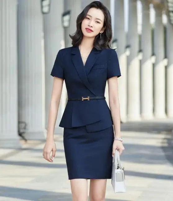 Navy Coat and skirt