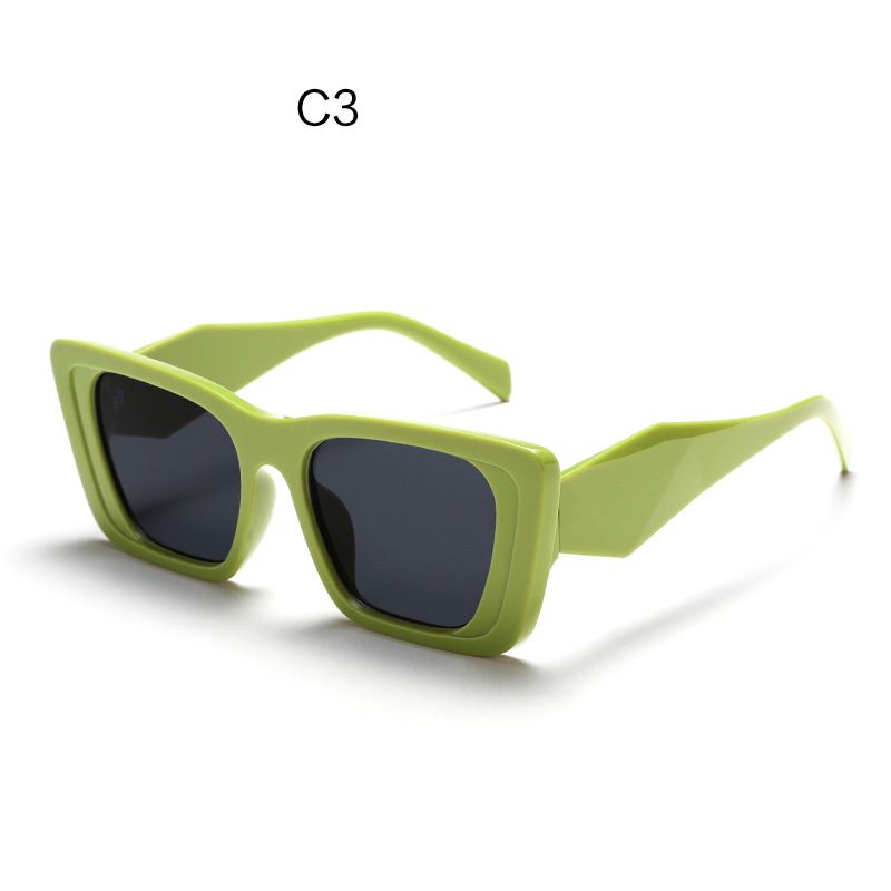 C3 green framed gray lenses