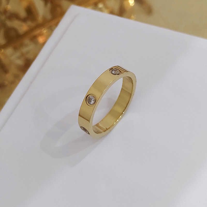 Jz002 Zes diamanten ring goud