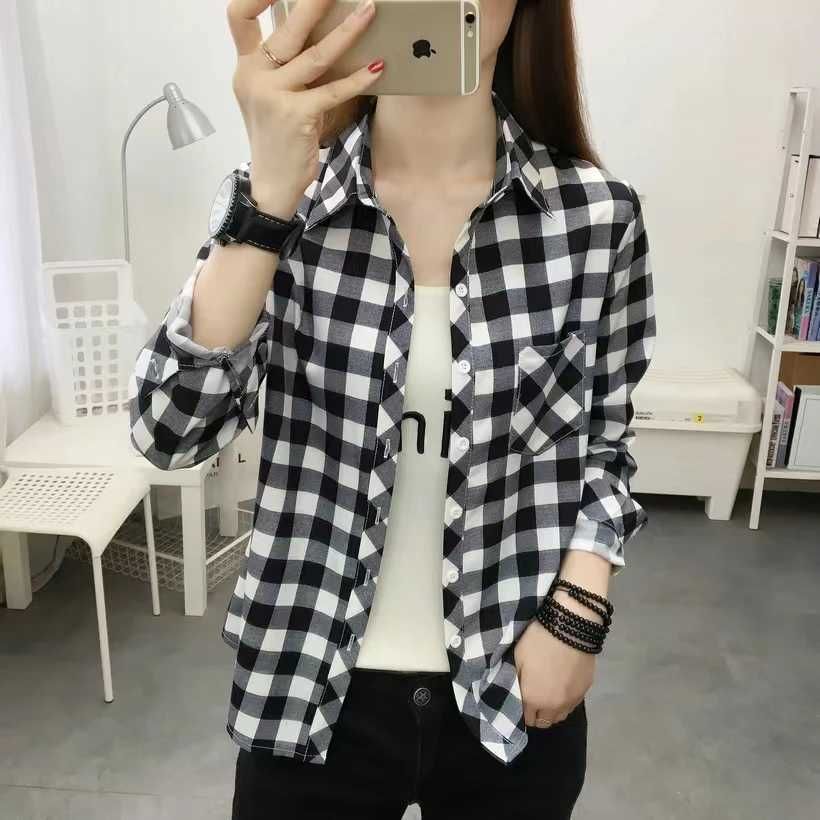 Black Plaid Shirt