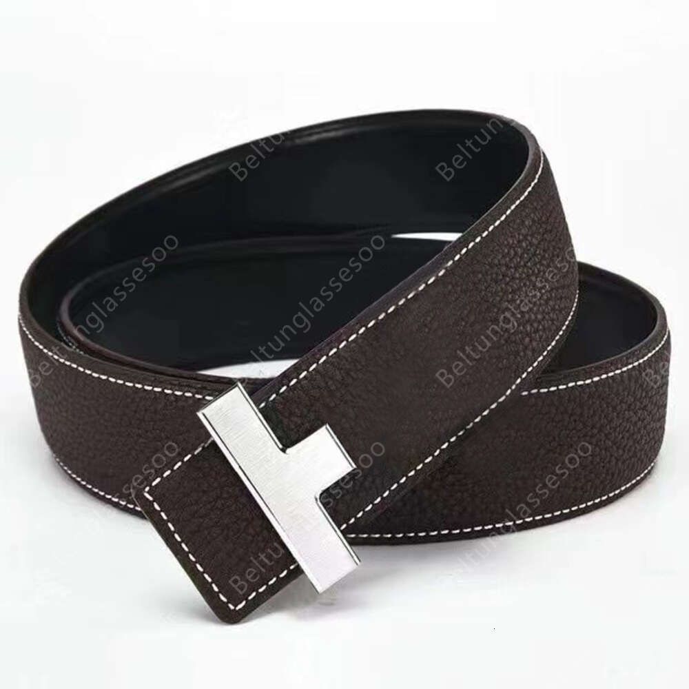 Brown_silver buckle